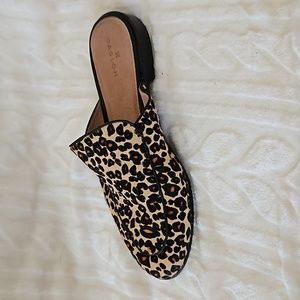Caslon Leopard Calf Hair Mules